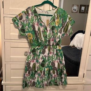 Trina Turk cactus print dress